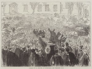 Begrafenis van M Berryer, in Augerville door Sir John Charles Robinson